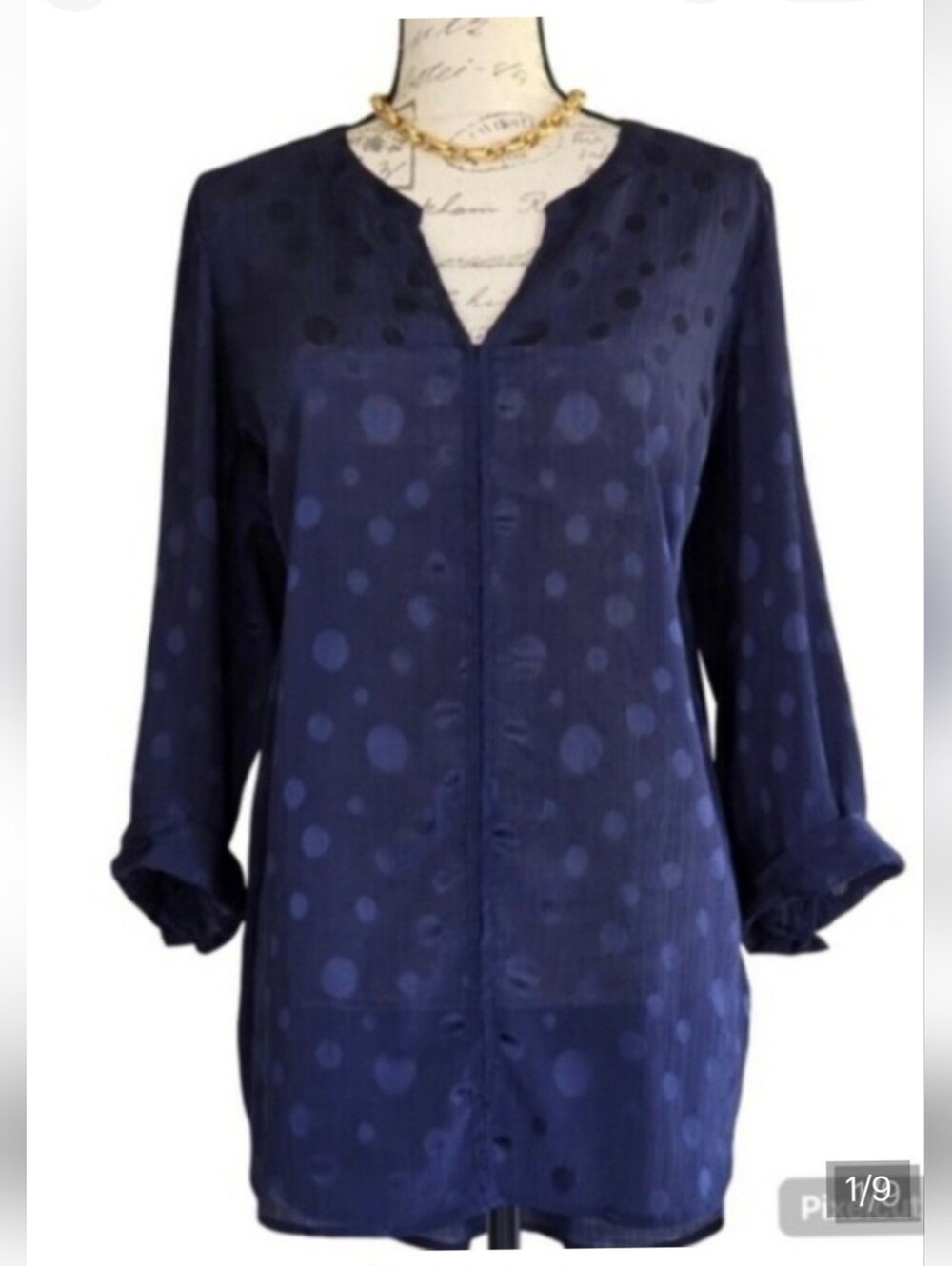 Hawthorn Navy Blouse.